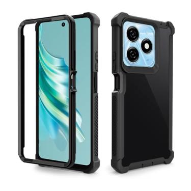 Imagem de Asuwish Capa de telefone para Tecno Spark 20/20C/Go 2024 Capa robusta à prova de choque à prova de quedas protetora de corpo inteiro híbrido resistente acessórios para celular Infinix Smart 8/Pro Plus
