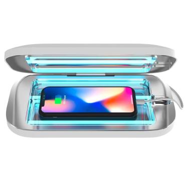 Imagem de Desinfetante e carregador uv para telefone PhoneSoap Pro White