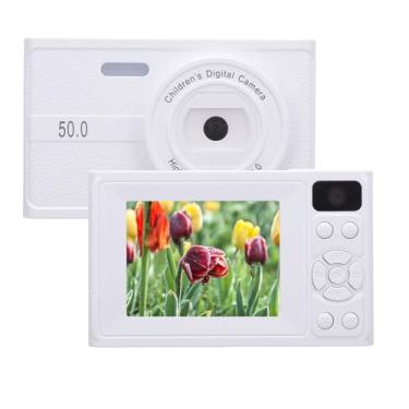Imagem de Câmera Digital, Câmera de Vlog de 48MP e 1080P com Foco Automático, Tela TFT de 2,36 polegadas, Lente Dupla, Câmera Compacta Portátil com Zoom de 8X para Fotografia e Vídeo
