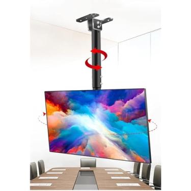 Imagem de CUTPOIY Suporte de parede para TV, suporte de TV, suporte de TV para a maioria das TVs LED LCD curvas planas de 39 a 90 polegadas, suporte de parede inclinado para TV de 26 a 70 polegadas