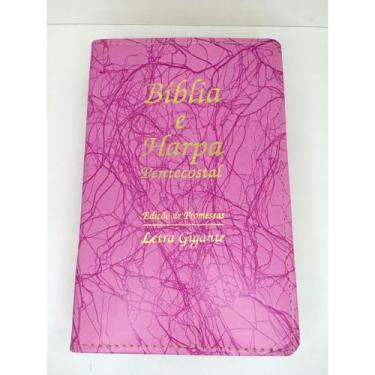 Imagem de Bíblia Sagrada Luxo Letra Hipergigante com Harpa PromocionalPromociona