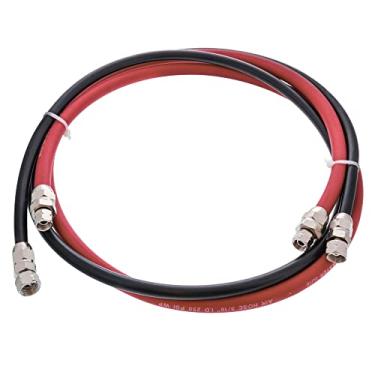 Imagem de Master Pro Series - Conjunto profissional de mangueira de ar e fluido de 1,8 m para tanques de panela de pressão de tinta - Conjunto de mangueira de fluido 1/10.2 cm IND, conjunto de mangueira de ar 5