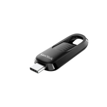 Imagem de SanDisk Flash Drive USB tipo C ultra deslizante de 64 GB - até 300 MB/s, USB 3.2 geração 1, conector retrátil - SDCZ480-064G-G46