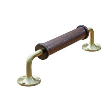 Imagem de Puxador de porta de celeiro deslizante vintage de madeira/puxador de armário de eletrodomésticos de geladeira, barra de porta de madeira decorativa, CL, 1543, B x 1 peça