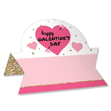 Imagem de Big Dot of Happiness Be My Galentine – Cartão buffet de barraca de festa de dia dos namorados e galentine – Conjunto de 24