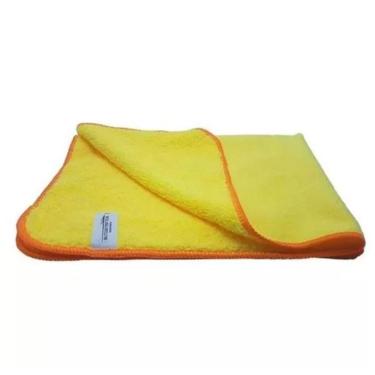 Imagem de Kit Com 5 Flanela 40x60cm Amarela Microfibra - Autoamerica