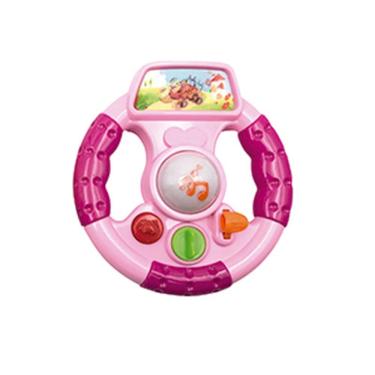 Imagem de Brinquedo Para Bebês Educativo Volante Musical + 1 Ano Cor:rosa