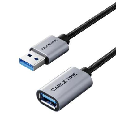 Imagem de Cabo Usb 3.0 Extensão Extensor Macho Fêmea Webcam Mouse 2m - CableTime