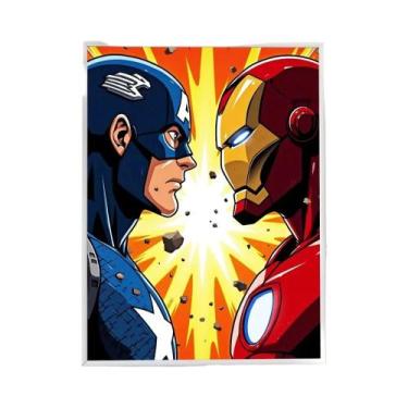 Imagem de Marvel Iron Man Capitão América Adesivos De Pôster À Prova D'água Para