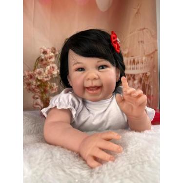 Imagem de Bebê Reborn Sorrindo Pode Tomar Banho + Enxoval Completo - Mundo Azul 