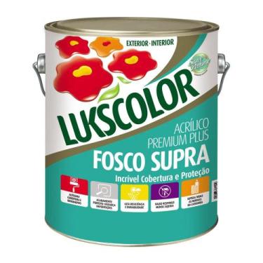 Imagem de Tinta Acrílica Supra Lukscolor Premium Branco Fosco 3,6L