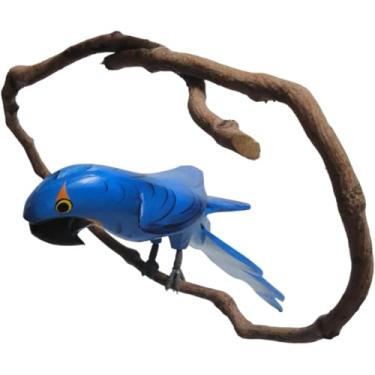Imagem de Arara De Galho P Azul De Madeira Decoração Para Decorar Seu Sitio - Atelie Center (Azul)