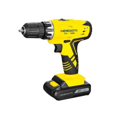 Imagem de Parafusadeira Furadeira Bateria e Carregador 21V 1,5Ah MPB21 Menegotti