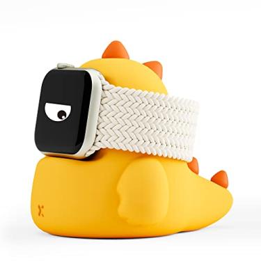 Imagem de ELETIUO Suporte de carregador compatível com Apple Watch Series Ultra2/Ultra/10/9/8/SE2/7/6/SE/5/4/3/2/1 (49/46/45/44/42/41/40/38 mm), base de carregamento para Apple Watch, suporta modo criado-mudo,