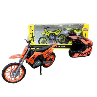 Imagem de Moto Protork Rider Cross Com Mini Capacete 602