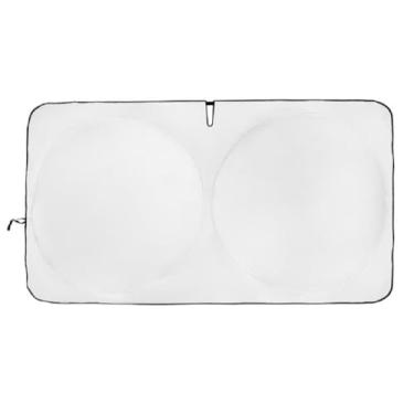 Imagem de Kinder Fluff Protetor Solar para Para-brisa de RV | Capa Dobrável de Tecido Oxford para Para-brisa de Motorhomes com Bloqueio de Raios UV | Guarda-Sol para Caminhões, Ônibus e Trailers (249x117cm)