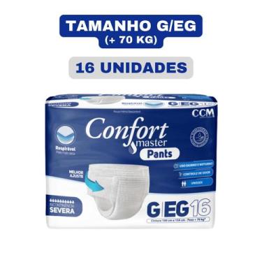 Imagem de Fralda Confort Master Pants calça P/M ou G/EG, G/EG