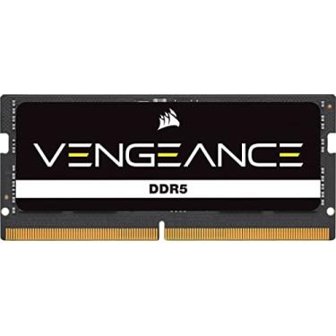 Imagem de CORSAIR Memória de computador Vengeance SODIMM DDR5 RAM 32GB (1x32GB) 5600MHz CL48 Intel XMP iCUE compatível - Preto (CMSX32GX5M1A5600C48)