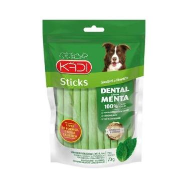 Imagem de Petisco Osso Palito Cães Sticks Dental Sabor Menta Kadi 70g