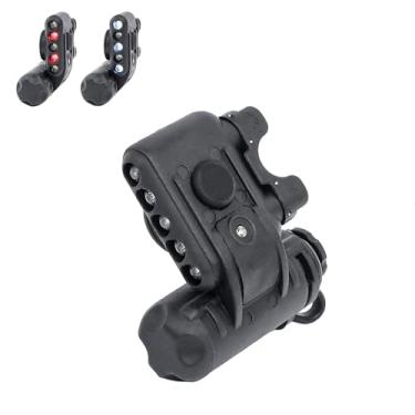 Imagem de Luz de capacete tático com farol estroboscópico IR LED vermelho e branco, lâmpada de sinal de sobrevivência de airsoft com acessórios de montagem para capacetes ARC MICH trilho guia