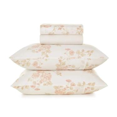 Imagem de Jogo de Cama Lençol Casal Percal 160 fios Karsten 100% Algodão Toque Macio 4pçs - Thalia