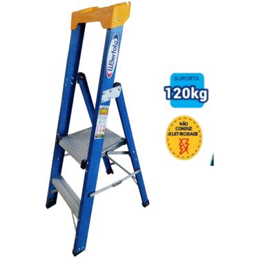 Imagem de Escada Plataforma Premium 0,60m Fibra /Alumínio Wbertolo