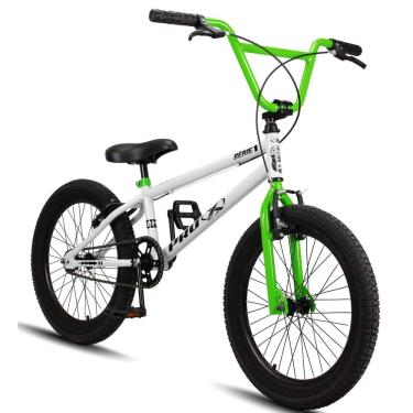 Imagem de Bicicleta Aro 20 Bmx Pro-X Infantil Série 1 - Branco+Verde