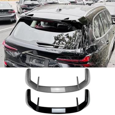 Imagem de Spoiler de teto traseiro compatível com X5 G05 2019+ kit de carroceria acessórios para carro (preto brilhante)
