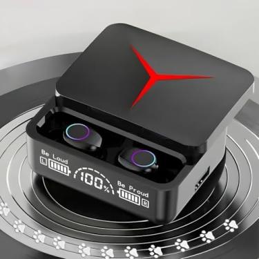 Imagem de M90 Fones de Ouvido Bluetooth Sem Fio 5.3 Baixa Latência Estéreo com Visor Digital de Carga e Touch