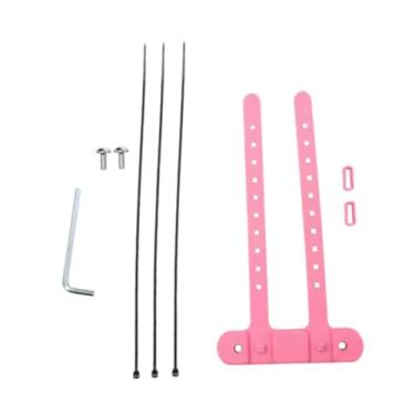 Imagem de menolana Suporte para suporte de garrafa de bicicleta Base de montagem Adaptador de silicone leve e estável para de garrafa para estrutura de canote de selim, Rosa