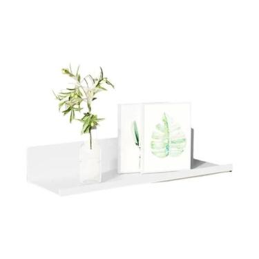 Imagem de Prateleiras Flutuantes De Liga De Alumínio Sem Furos Para Sala De Esta