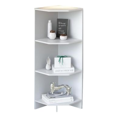Imagem de Balcão Cantoneira Prateleira Multiuso Lojas E Residências 98x40x40cm MDF Branco