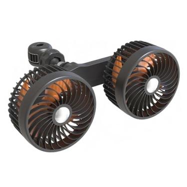 Imagem de KIMISS Ventilador Elétrico do Carro Traseiro Automotivo Traseiro do Ventilador Velocidade Ajustável No (Cabo de alimentação de interface de uso de carro)