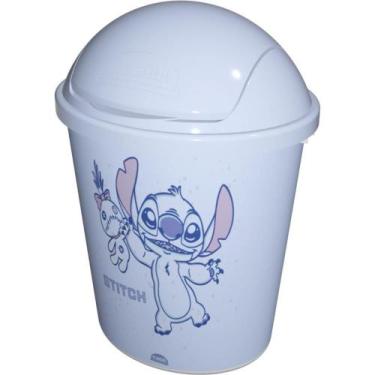 Imagem de Lixeira STITCH FLIP TOP 3,9 Litros com Tampa Basculante - Plasutil