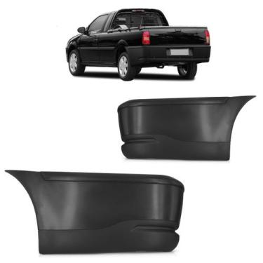 Imagem de Ponteira Parachoque Traseiro Saveiro G3 Fase 2 2003 2004 2005 Original