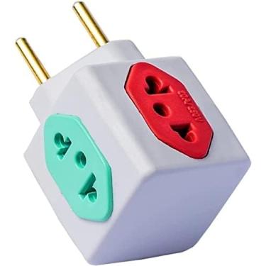 Imagem de Adaptador Benjamin Cubo de Tomada com 3 Entradas 10A e 1 Entrada 20A Plug Padrão 3 Pinos Novo Antigo Bivolt - CompleteStore®