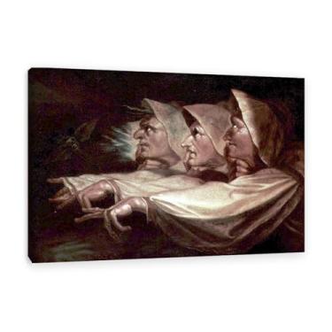 Imagem de Henry Fuseli Canvas Art Giclee Print Lady Macbeth Apreendendo as adagas pôster em tela famosa imagem de pintura para sala de estar quarto decoração de parede por Henry Fuseli105x80 cm (104.1x78.7 cm