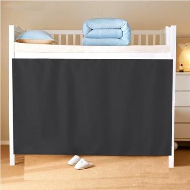 Imagem de Qubanda Dormitório Casa Beliche Redes Cortinas De Cama Tecido Canopy Blackout Estudantes Universitários Sombreamento Respirável Dorminhoco Individual