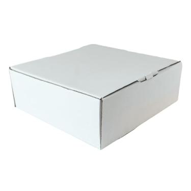 Imagem de Tamarozzi Caixa de Papelão para Bolo, 32x32x12cm, Branco, Conjunto com 25 Unidades