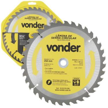 Imagem de Lâmina de Serra Circular 250x30mm 36 Dentes Vídea Vonder