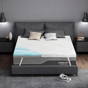 Imagem de Colchão de colchão firme, tamanho Queen, colchão de 7,6 cm com capa de seda gelada, gel refrescante premium + bambu de alta densidade, suporte de espuma viscoelástica para colchão firme a extra firme