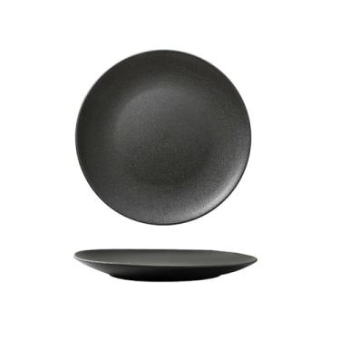 Imagem de Prato de bife preto japonês fosco criativo lanche comercial prato de sushi fosco - prato raso de 35,56 cm