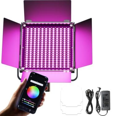 Imagem de PIXEL Painel De Luz Led Rgb 45 W Para Fotografia, 2600 K-10000 K, Cri 97+ Hsi, 360 Luzes Estúdio Coloridas Gravação Vídeo Com Controle Por Aplicativo, Iluminação Refletora Youtube