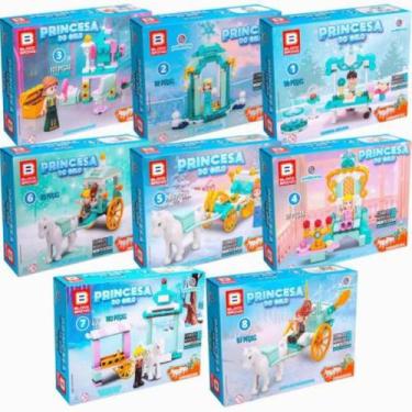 Imagem de Blocos de Montar Princesa Do Gelo Block Brink Sortido - Polibrinq