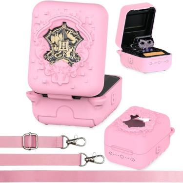 Imagem de Silicone Case for Bitzee Harry Potter Interactive Toy Digital Pet, Protective Cover for Harry Potter Bitzee Virtual Electronic Pets Accessories (Pink Case)