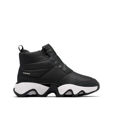 Imagem de Sorel Bota feminina moderna Kinetic Impact Puffy Zip impermeável, Preto/preto, 42