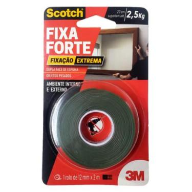 Imagem de Fixa Forte Espuma Extreme Suporta até 2,5kg 20cm 12mm X 2 Metros 3M Ap