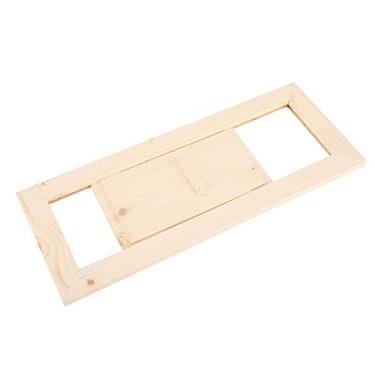 Imagem de Generic Madeira Air Vent Grille Madeira Maciça Ventilação Tampa Tamanho Ajustável para Sauna Sala de Com Superfície Lisa Fácil de Instalar