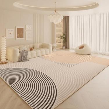 Imagem de Linha de decoração para sala de estar em estilo creme, carpete grande, tapete para quarto, vestiário macio, lavável, tapete para sala de estar (200x250 cm/m)
