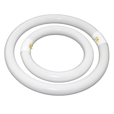 Imagem de Conjunto de lâmpadas circulares FC12T9-DL e FC8T9-DL Lâmpada fluorescente de luz do dia, Circline 6500K 30.5 cm T9 32Watts e 20.3 cm 22Watts Substituição para luz de teto, 12.000 horas de vida útil